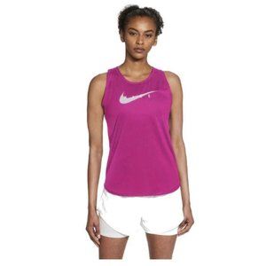 Cz9311-615 Women's Nike Swoosh Run Tank Fireb / Reflect Silver